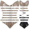 thumbnail image 2 of GILIGEGE Lacework Corset Top for Women,Textured Sheer Floral Lace Bustier Strapless Lace Up Overbust Bustier Floral Top Going Out Corset Overbust Top Club Party Y2K Shapewear Body Black L, 2 of 3