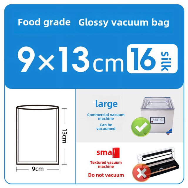 Bolsa de envasado al vacío para alimentos, bolsa de vacío sellada, bolsa de gelatina de piel de burro transparente, máquina de vacío comercial, bolsa de sellado de plástico, impresión
