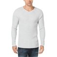 thumbnail image 2 of I-N-C Mens Ribbed Pullover Sweater, Grey, X-Large, 2 of 3