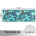 thumbnail image 5 of Kitchen Rugs Sets Of 2,Blue Paisley and Floral Pattern Anti Fatigue Kitchen Mat Rugs Non Slip Washable,Decorative Kitchen Floor Mats for Kitchen,Sink,Laundry,17"X47", 5 of 5