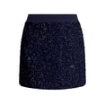 thumbnail image 2 of ClodeEU Women's Sequin Bodycon Mini Skirt ,Solid Color Glitter Party Pencil Skirt Dark Blue,Womens Plus L, 2 of 3