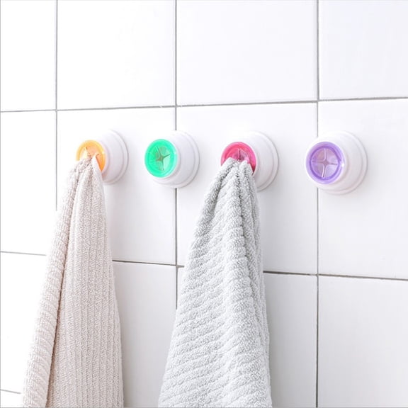 TEHAUX 4Pcs Kitchen Dishcloth Hanger Rectangular Push in Type PVC PP for Home Organization