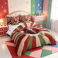 thumbnail image 2 of Manfei Cute Christmas Gingerbread Man 7 Pieces Full Size Bedding Sets,Western Xmas Festive Full Size Bed in a Bag,Xmas Reversible, 2 of 7
