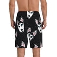 thumbnail image 2 of Mens Pajama Pants - Cute Cartoon Husky Funny Sleep Shorts Mens Pajama Shorts, Comfy Pj Pants for Mens Lounge Shorts, 2 of 5