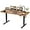Brown, variant on YEXJ Electric Height Adjustable Standing Desk Large 63 x 24 Inches Sit Stand Up Desk Home Office Computer Desk Memory Preset with T-Shaped Metal Bracket-63 Inch-Brown