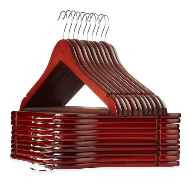 Perchas para trajes Casafield 20, madera de cerezo, madera de loto
