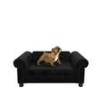 thumbnail image 4 of Ollie & Hutch Felix Pet Sofa, Small/Medium Size Pet Bed, Black Velvet, 4 of 19