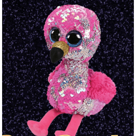 ty sequin flamingo large