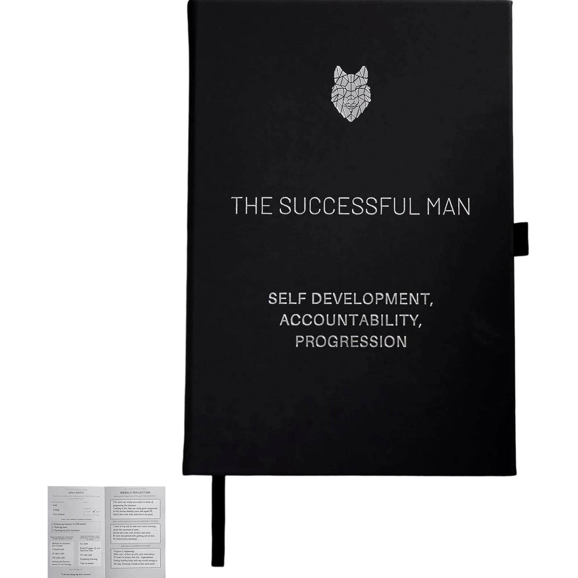 Success Journal for Men,Guided Daily Planner for Self Development,Goal Setting Accountability Notebook for Discipline,Personal Growth & Achievement