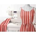 thumbnail image 2 of Soimoi Cotton Satin Spandex Orange Fabric By the Yard - 54 Inch Wide - Stripe - Classic Charm with Stripe Patterns Printed Fabric, 2 of 6