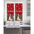 thumbnail image 2 of Red Christmas Window Privacy Film Stained Glass Window Film Decorative Windows Cover Static Windows Cling for Glass Door Snowman Xmas Tree Gifts Snowflake Winter Stickers for Bathroom 17.7"x39.3", 2 of 7