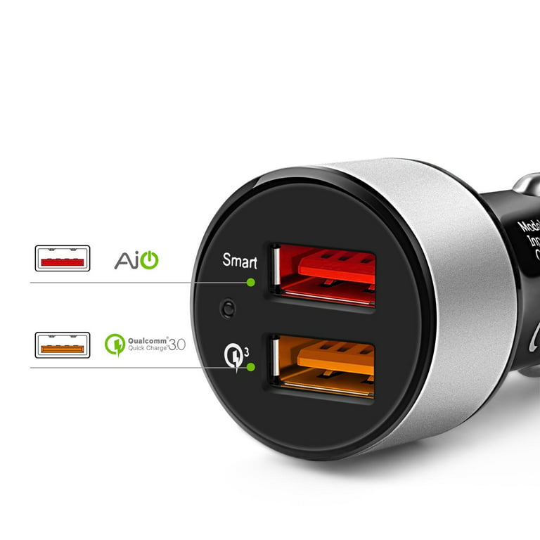 ednet - Quick Charge 3.0 Car Charging Adapter - Car - Dual Port