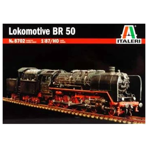 Italeri BR 50 Steam Locomotive Model, Skill Level 4, Unpainted, HO Scale (1/87)