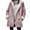 Pink A, variant on Ashirexll Womens Fleece Coats, Winter Coats for Women, Warm Quilted Floral Puffer Jacket Long Sleeve Coat with Pockets