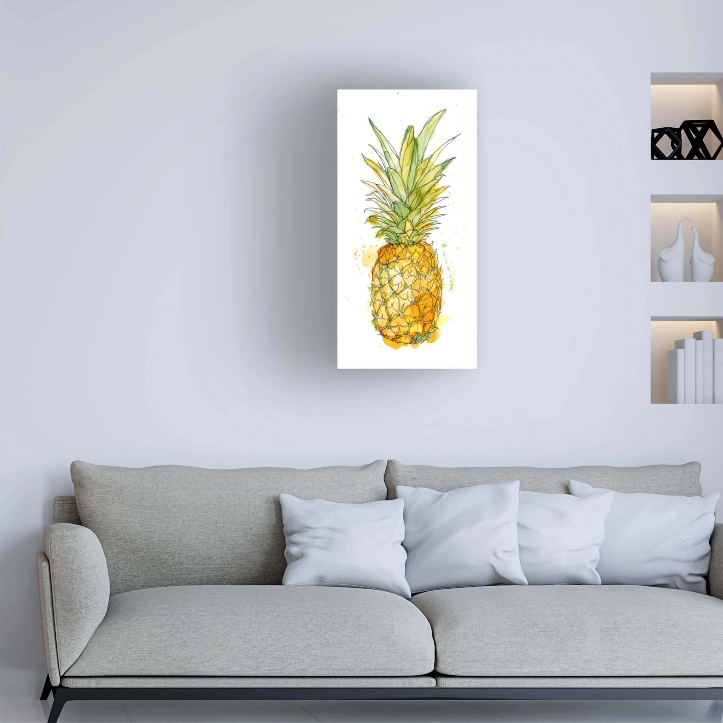 Ethan Harper 'Pineapple Splash I' Canvas Art