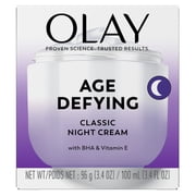 Olay Age Defying Classic Night Cream, Face Moisturizer 3.4 Oz
