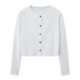 thumbnail image 1 of Cárdigan de fibra natural para mujer, vestido largo hasta el tobillo, tejido con ribetes, moda de verano, 2023, 1 of 5