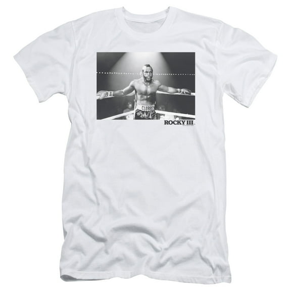 Rocky Iii Clubber Square Adult 30/1 T-Shirt White