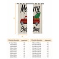 thumbnail image 6 of Fsddascl Merry Christmas Blackout Curtains for Bedroom/Living Room, Thermal Insulated Kitchen Curtains, Red Black Plaid Truck Xmas Tree Winter Grommet Darkening Window Treatment Drapes 27.5"x39"x2, 6 of 6