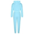 thumbnail image 5 of Lenago Two Piece Outfits Sweatsuits Sets Solid Hooded Long Sleeved Sweater Casual Two-piece Long Sleeved Hooded Suit Workout Joggers Suit, 5 of 8