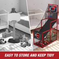 thumbnail image 3 of Juego arcade de baloncesto HYES para interiores y exteriores con 4 pelotas y bomba, 3 of 9
