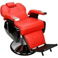 thumbnail image 2 of BarberPub Hydraulic Recline Barber Chair Salon Spa Styling Red 8702, 2 of 5