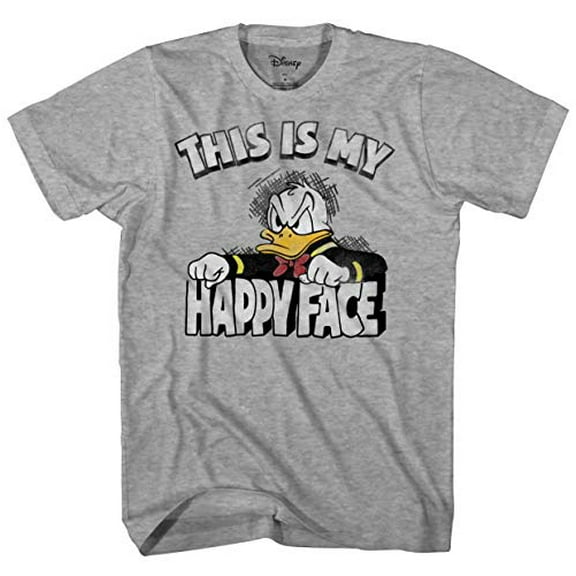 Mens Mickey & Friends Donald My Happy Face T Shirt