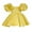 Yellow, variant on Toddler Dresses Kids Baby Spring Summer Flower Cotton Short Sleeve Party Princess Dress Clothes Pink Elegant Kids Outfits 2 Years-3 Years