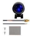 thumbnail image 1 of Medidor de temperatura del agua para coche, camión, motocicleta, digital, LED, redondo, sensor de temperatura + voltímetro, 2 pulgadas, conector de temperatura del agua de 116 mm, 1 of 5