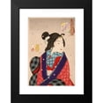 thumbnail image 2 of Tsukioka Yoshitoshi 17x24 Black Modern Framed Museum Art Print Titled - Wanting to Meet Someone; a Courtesan of the Kaei Period (1848-1853) (1888), 2 of 5