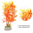 thumbnail image 3 of Unique Bargains 2 Pcs Aquarium Plants Decoration Artificial Aquatic Plant Orange, 3 of 7