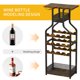 thumbnail image 3 of Estante para vinos EastVita, soporte metálico para botellas, almacenamiento para bar, cocina y sala, 3 of 7