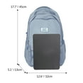 thumbnail image 3 of SUSHANG Student Backpack Fashionable Simple Solid Color Large Capacity Lightweight Practical Student Backpack, 3 of 8