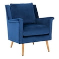 thumbnail image 3 of SAFAVIEH Astrid Mid-Century Modern Arm Chair, Navy, 3 of 7
