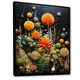 thumbnail image 2 of Designart "Orange Mid Century Natures euphony II" Abstract Floater Framed Canvas Art Print, 2 of 7