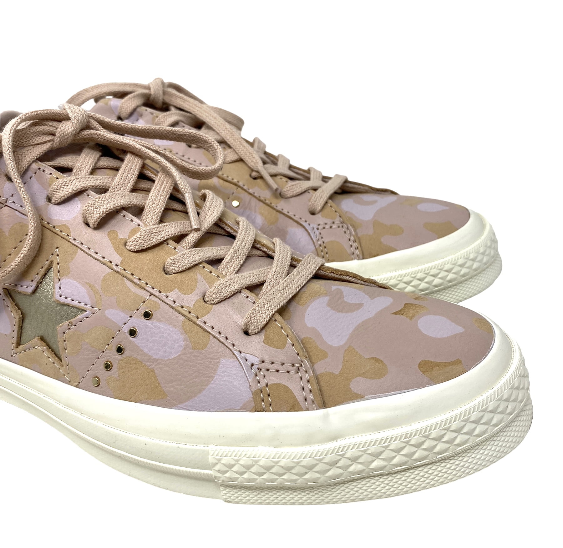 Converse One Star OX Shoes Low Top Leather Pink Ivory Men