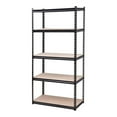 thumbnail image 1 of King’s Rack 5-Tier Metal Boltless Storage Shelving in Wooden/Black, 1 of 4