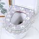 thumbnail image 1 of 1 Pices Sige Toilette Tanche Domestique(dentelle Grise), Sige De Wc Universelles Avec Fermeture Clair, Coussin De Sige De Toilette Coussin Plus C, 1 of 5