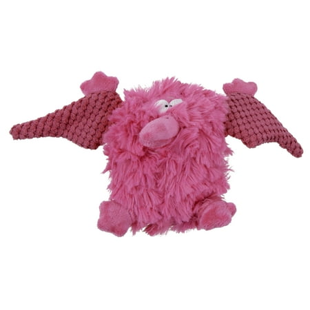 UPC: 0786306701123 | goDog PlayClean Pterodactyl Dinosaur Squeaker Plush Pet Toy for Dogs & Puppies – Pink  Small