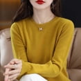 thumbnail image 6 of Women Casual Solid Color Bottoming Shirt Slim High Collar Knitted Long Sleeved Top Thermals for Men Thermal Shirts And Pants for Men Ladies Thermal Tops Button Women Thermal Thermal Long Sleeve for, 6 of 7