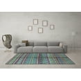 thumbnail image 3 of Ahgly Company Indoor Round Solid Light Blue Modern Area Rugs, 8' Round, 3 of 4