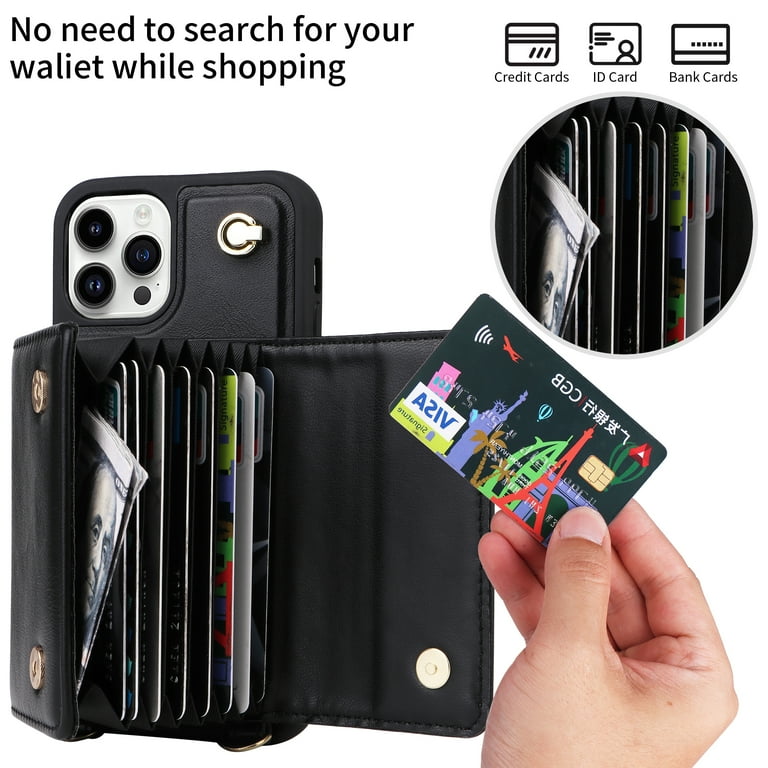 Wallet Iphone 12 Pro Max Snap On Case Blackbrook By Burkley Case