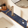 thumbnail image 2 of Yayeee Faucet Mat for Kitchen Sink 30" Diatomite Long Splash Guard Pad, White Cat Planet, 2 of 7