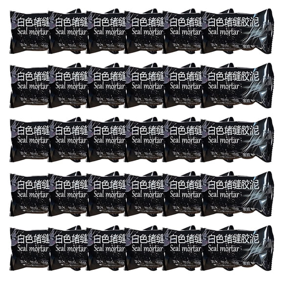 Waterproof Duct Seal Repair Sealing Clay 20g 30 Pack White Moldable Silicone Putty,Quick Mending Mud for Pipe Connection,Wall Hole,Air Conditioning Holes