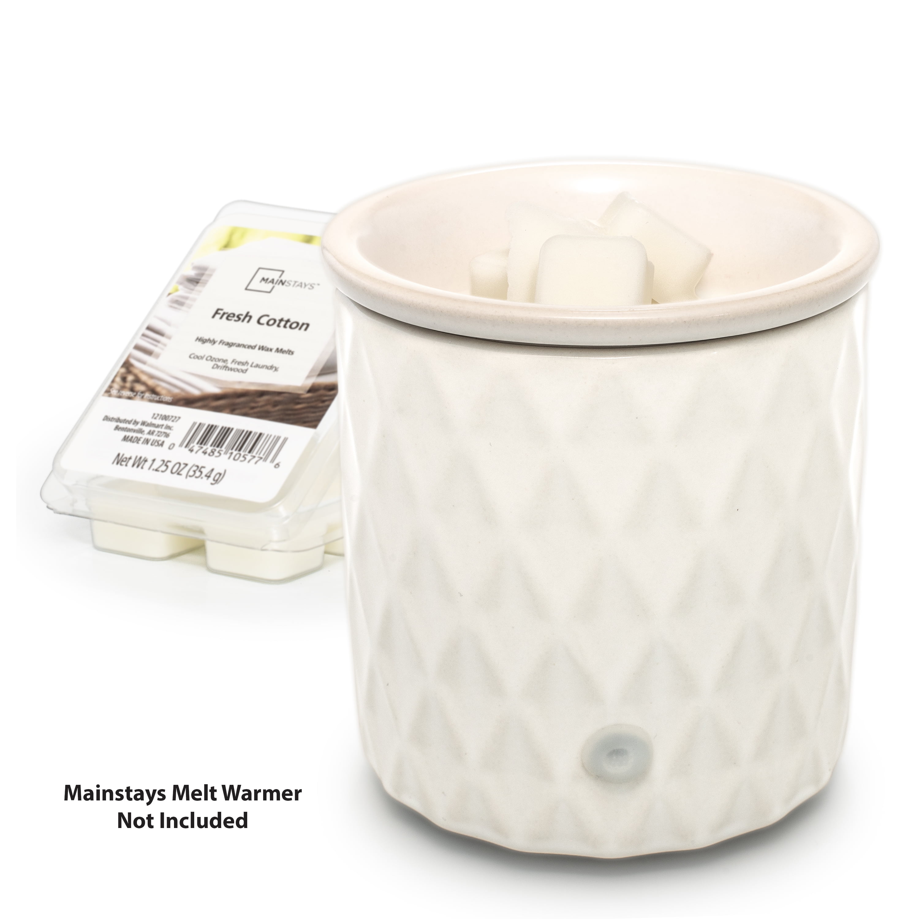 (3 pack) Mainstays Fresh Cotton Scent 6 Cube Wax Melt, 1.25 oz