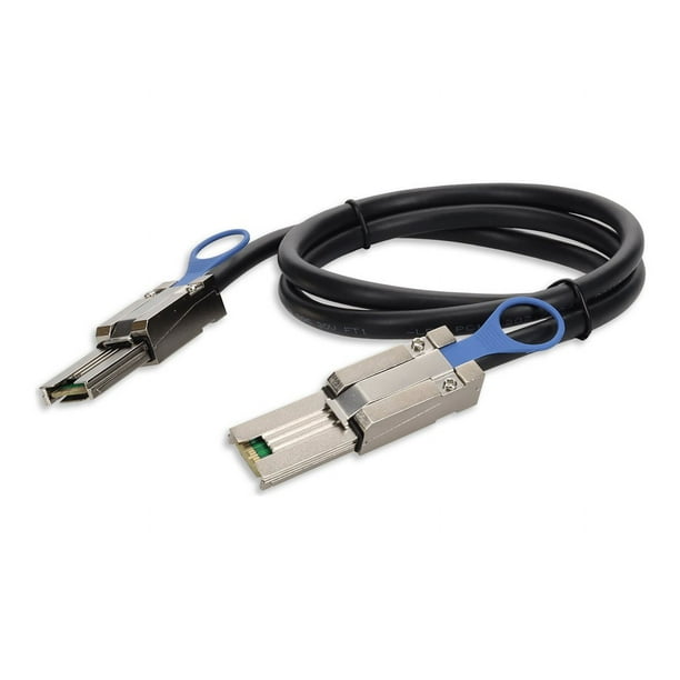 AddOn - Câble Externe SAS - 26 pin 4x Mini SAS (M) to 26 pin 4x Mini SAS (M) - 23 ft - Noir