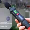 thumbnail image 4 of Medidor De Nivel De Sonido, Probador De Nivel De Sonido De 30 A 130 DB Velocidad De Respuesta Flexible Alta Precisión 30 Hz A 8 KHz Para Fábrica, 4 of 7