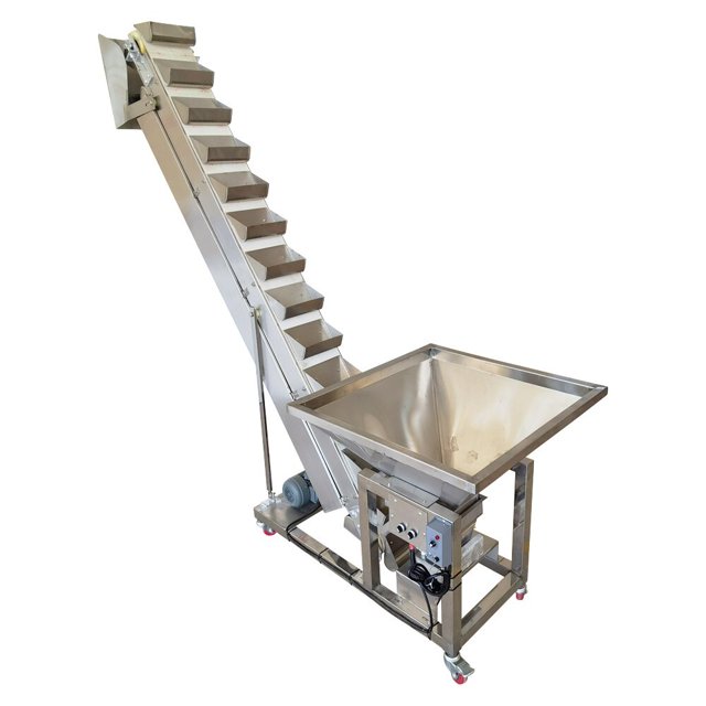 Z Type Granular Feeding Machine Bucket Elevating Transfer Feeder Conveyor Stainless Steel 220V