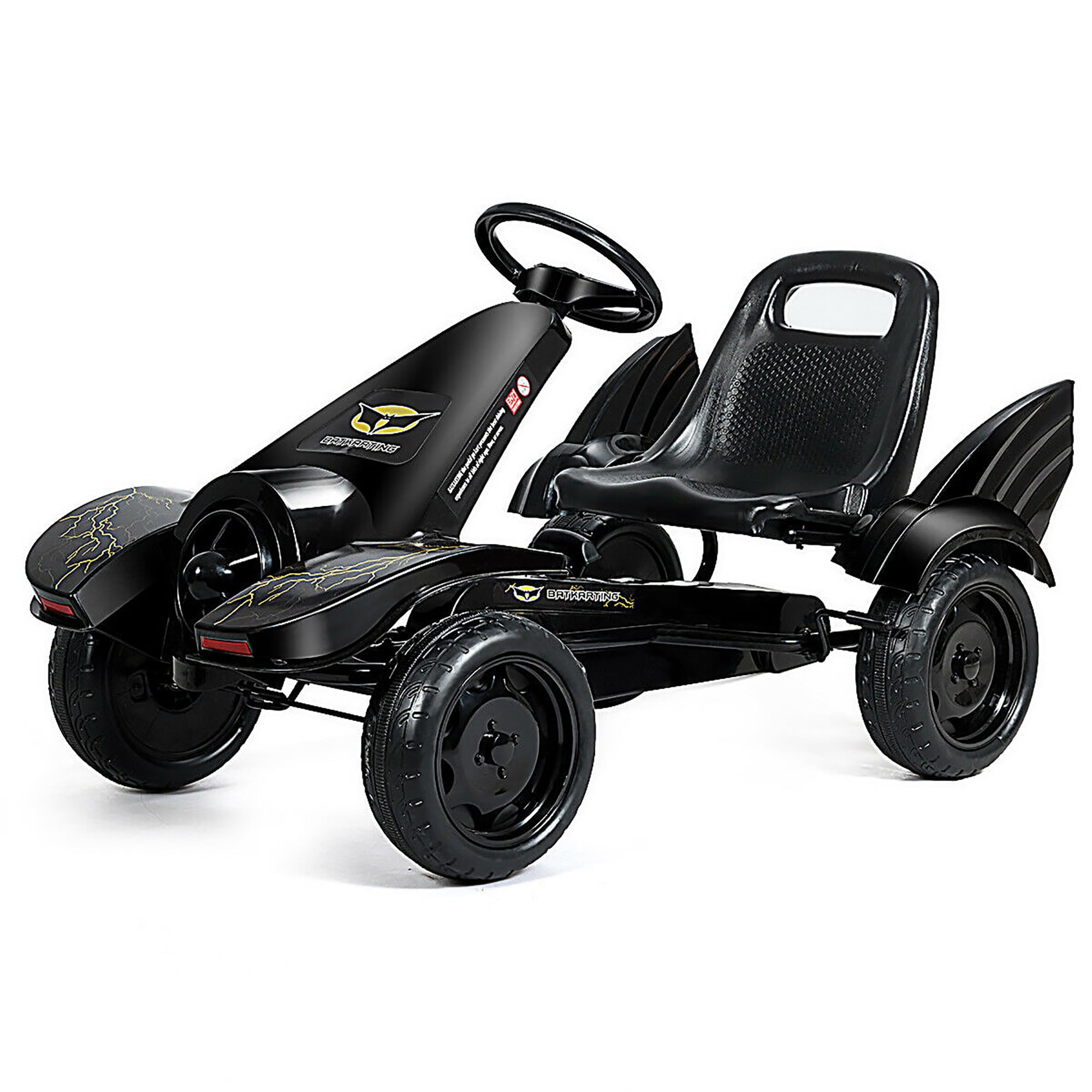 voorzichtig klimaat kader Go Kart Pedal Powered Kids Ride on Car 4 Wheel Racer Toy w/ Clutch & Hand  Brake - Walmart.com