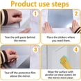 thumbnail image 4 of Full Body Mirror Tiles, 9.8'' x 9.8'' Acrylic Mirrors for Wall, 4 PCS Wall Mirror Full Length, Peel and Stick Mirrors for Wall, Gym Mirrors for Home Gym, Bedroom, Living Room, 4 of 5